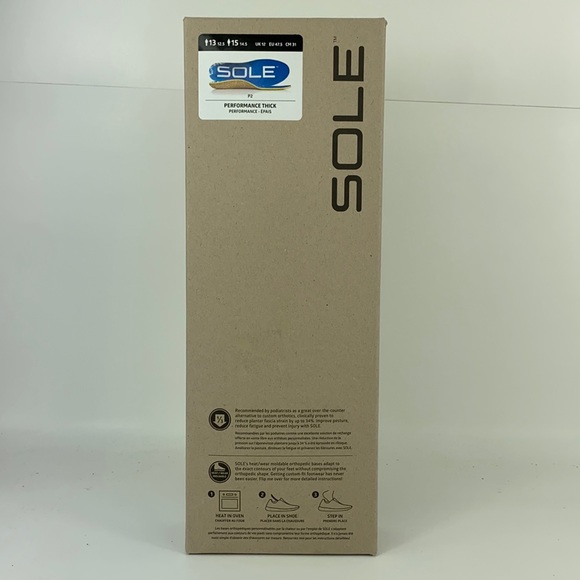 Sole Other - Sole Performance Thick Cork Footbed Athletic Running Insoles Men's Size 13